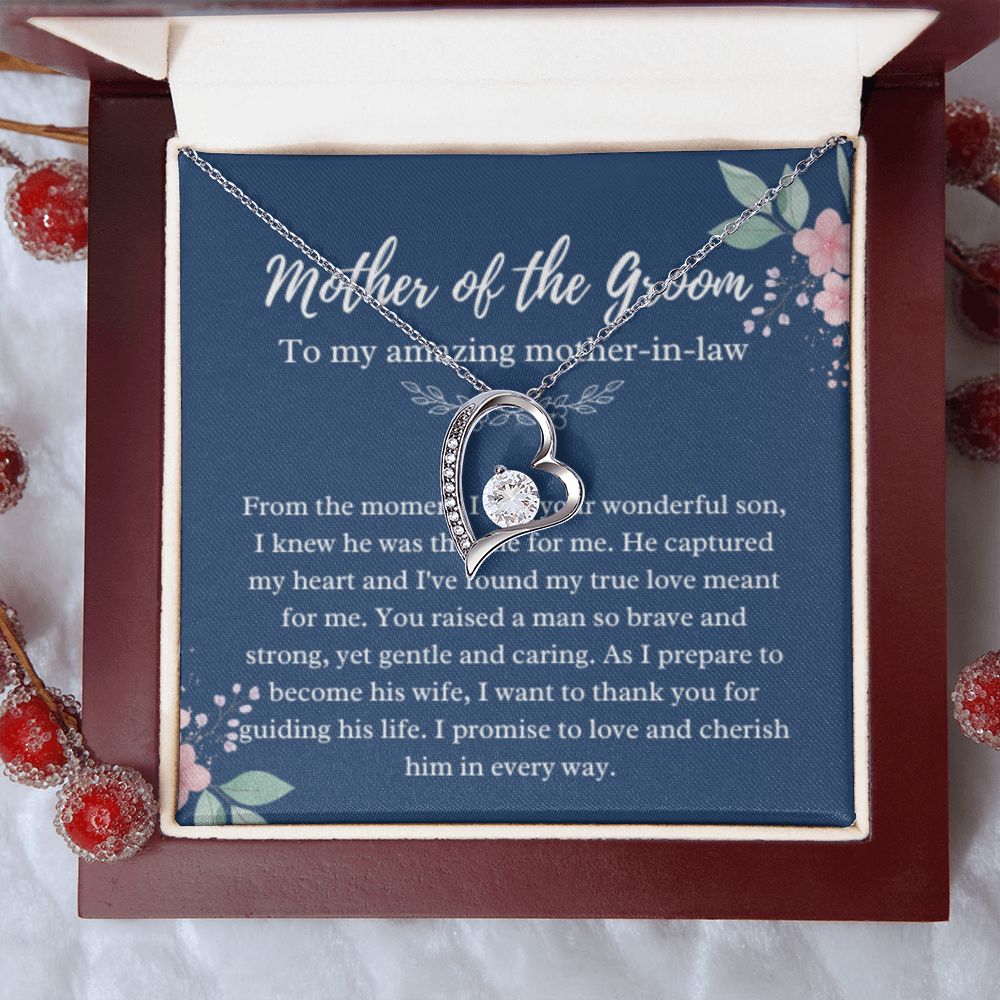 Mother of the Groom Necklace, Gift from Bride, Wedding Day, Mother-in-Law Jewelry, Future Mother-in-Law Gift