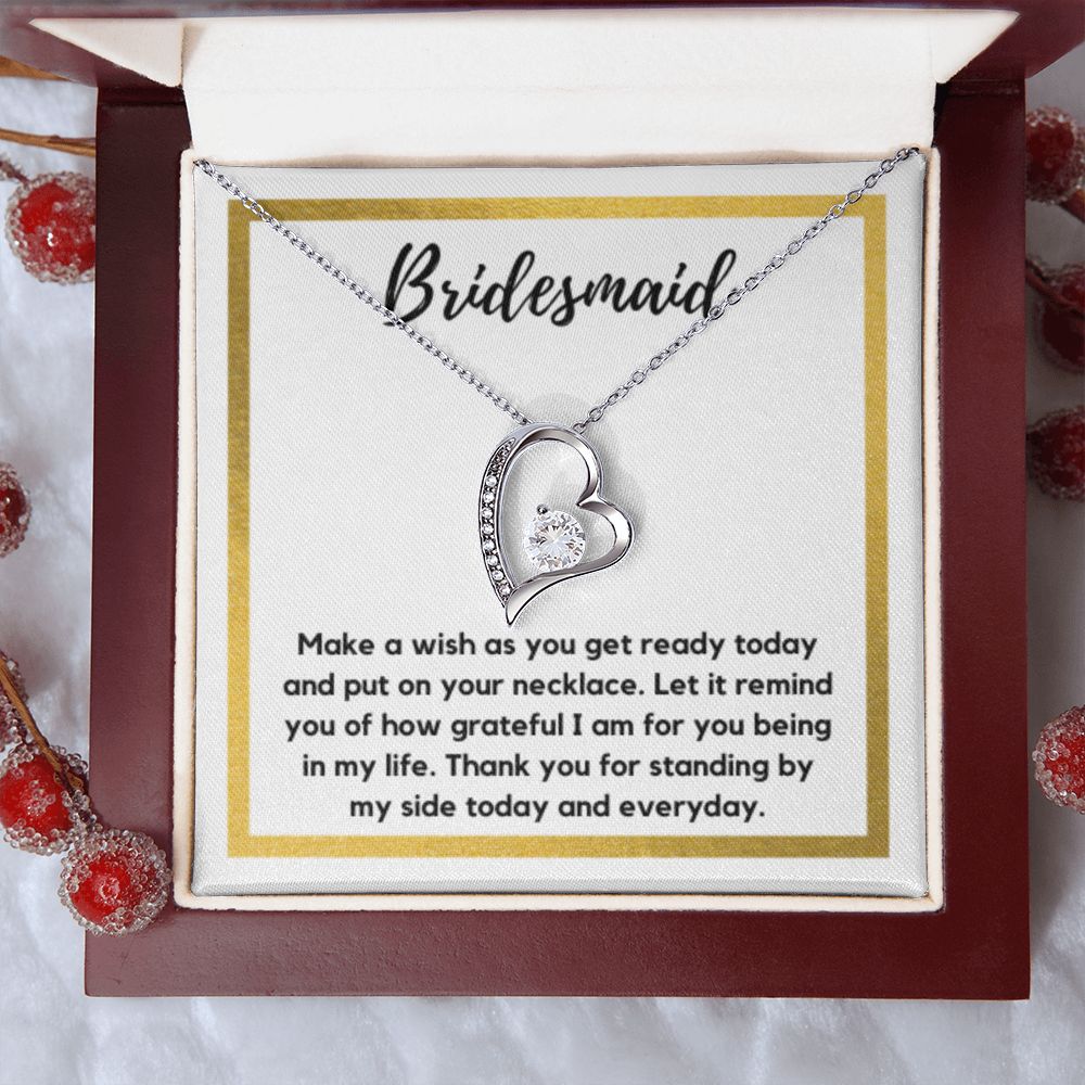 Bridesmaid Necklace Gift, Bridesmaid Thank You Gift, Bridal Party Gift Jewelry, Wedding Party