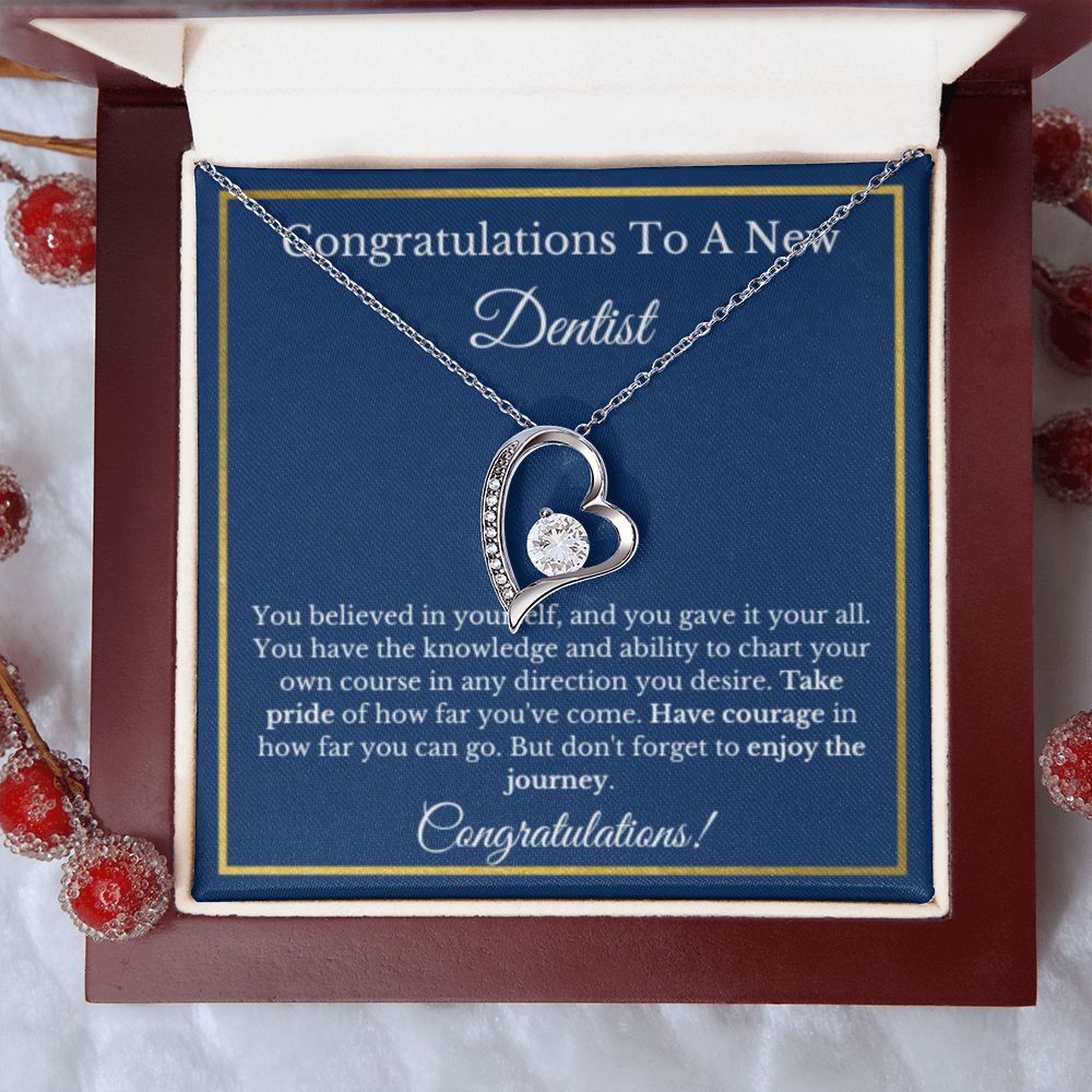 Dentist Graduation Gift, Graduation Gift For Dentist, New Dentist Necklace Gift For Future Dentist, Gold