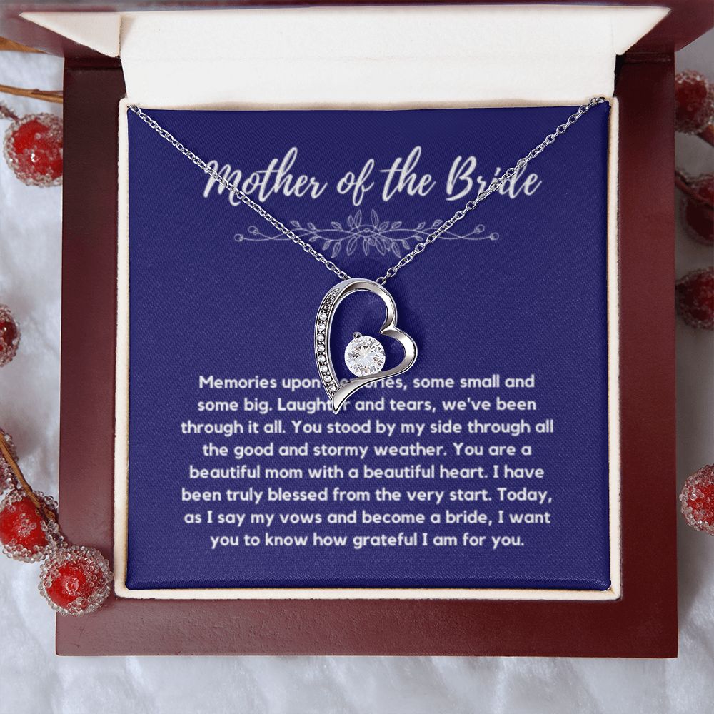 Mother of the Bride Gift from Bride, To My Mom on My Wedding Day, Mother of the Bride Necklace, Wedding Day Gift from Daughter