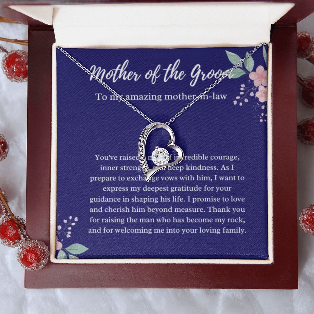 Mother of the Groom Necklace, Gift from Bride, Wedding Day, Mother-in-Law Jewelry, Future Mother-in-Law Gift