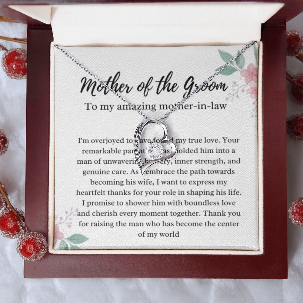 Mother of the Groom Necklace, Gift from Bride, Wedding Day, Mother-in-Law Jewelry, Future Mother-in-Law Gift