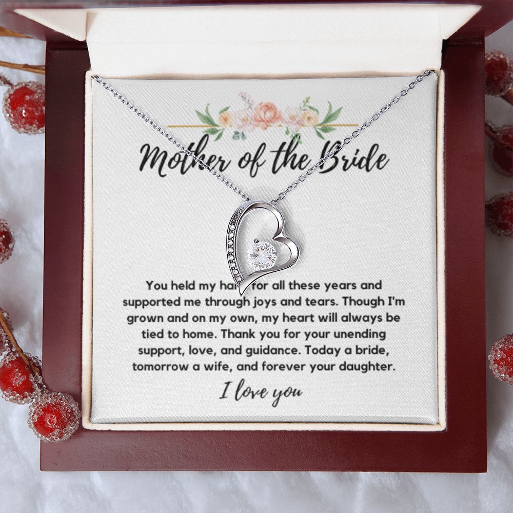 Mother of the Bride Gift from Bride, To My Mom on My Wedding Day, Mother of the Bride Necklace, Wedding Day Gift from Daughter