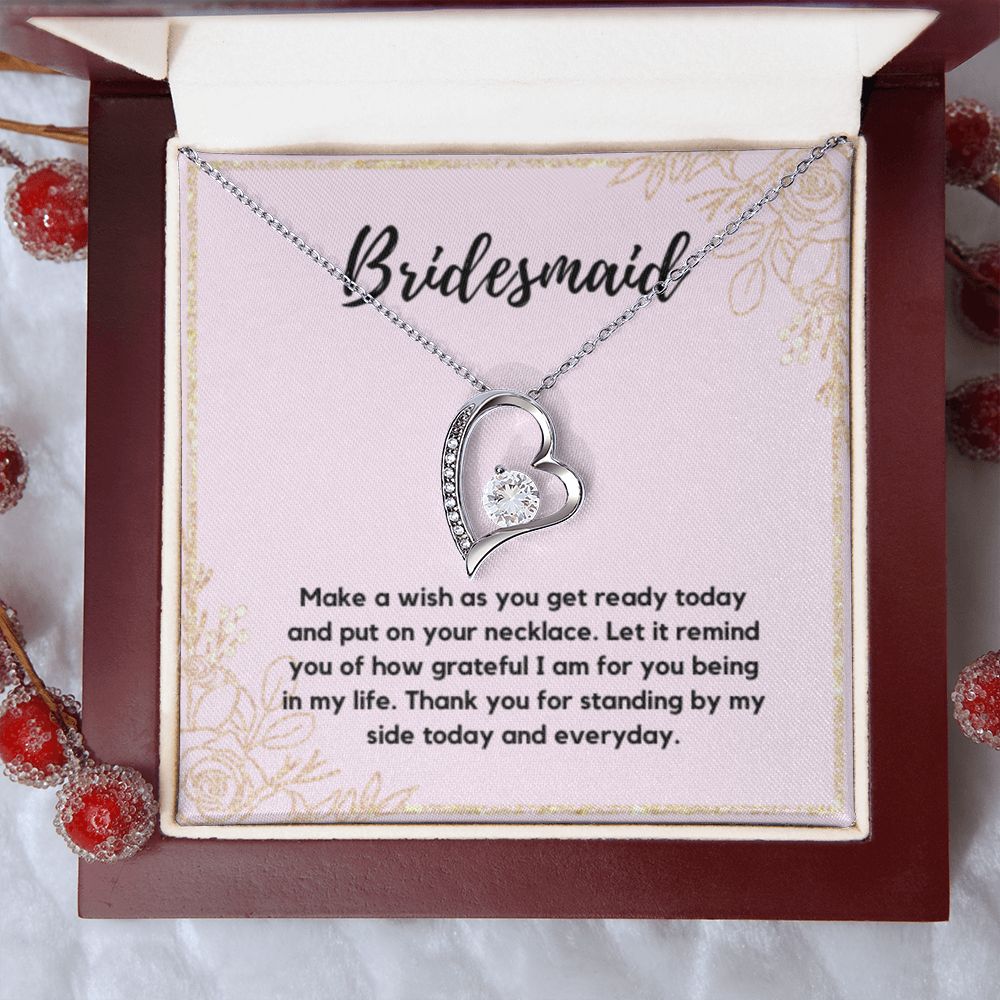 Bridesmaid Necklace Gift, Bridesmaid Thank You Gift, Bridal Party Gift Jewelry, Wedding Party