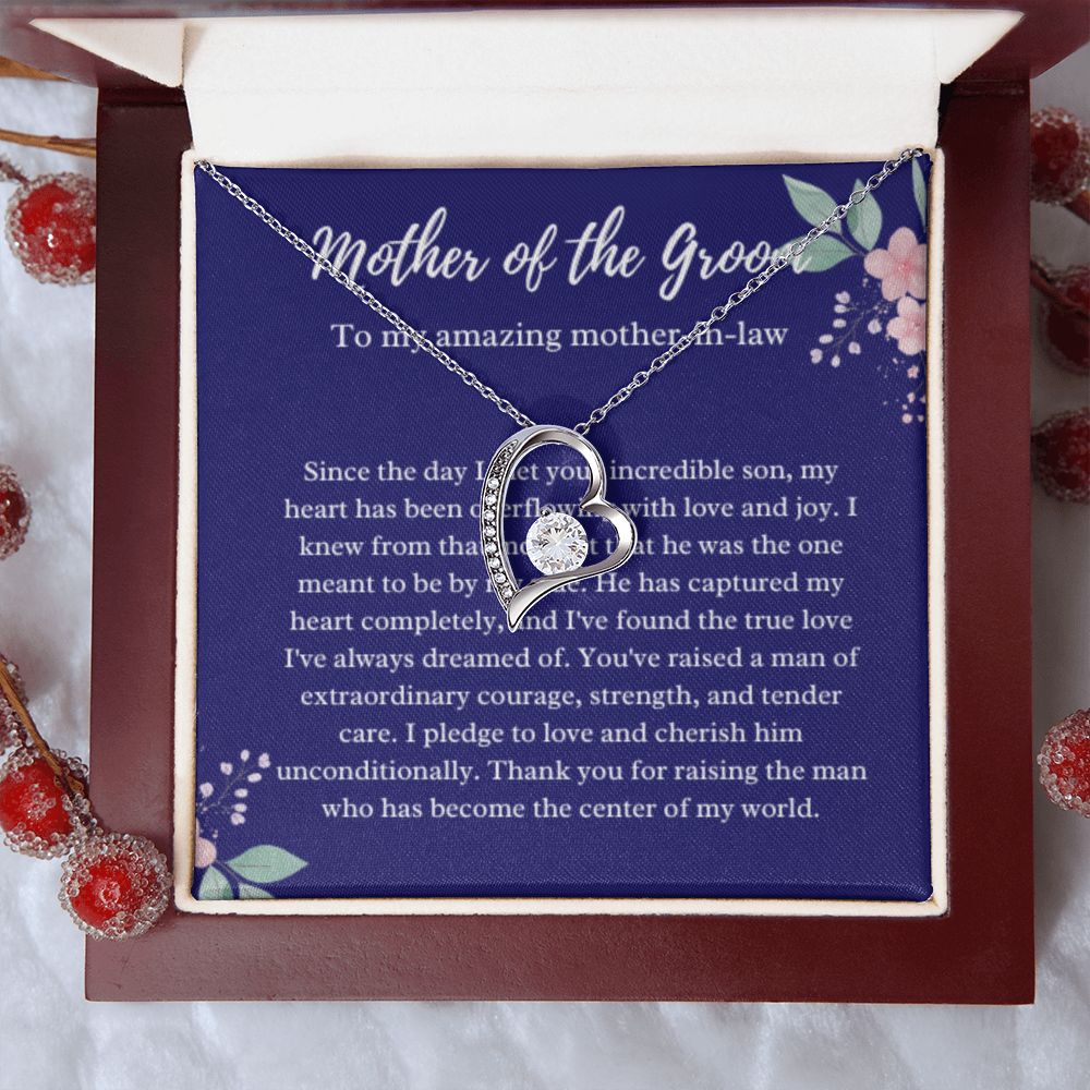 Mother of the Groom Necklace, Gift from Bride, Wedding Day, Mother-in-Law Jewelry, Future Mother-in-Law Gift