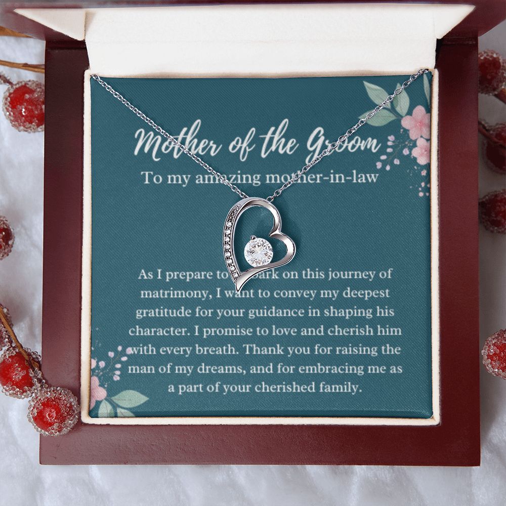 Mother of the Groom Necklace, Gift from Bride, Wedding Day, Mother-in-Law Jewelry, Future Mother-in-Law Gift