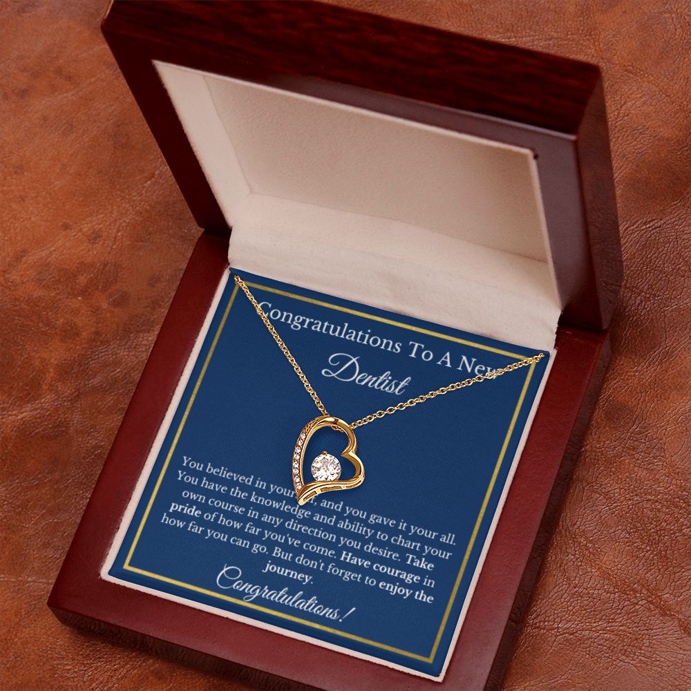 Dentist Graduation Gift, Graduation Gift For Dentist, New Dentist Necklace Gift For Future Dentist, Gold