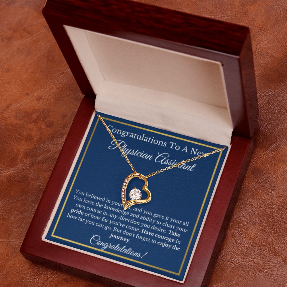 Physician Assistant Graduation Gift, Graduation Gift For PA, PA Jewelry Gift For Future PA, Gold