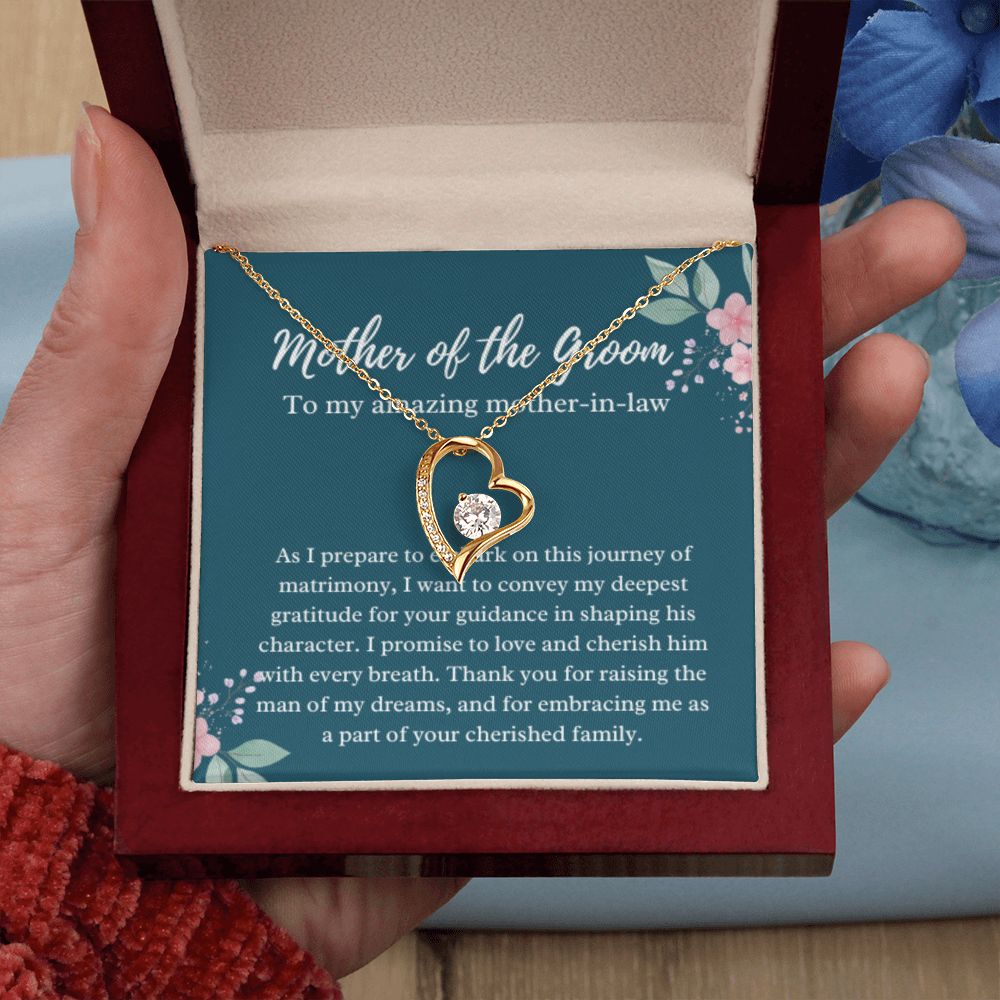 Mother of the Groom Necklace, Gift from Bride, Wedding Day, Mother-in-Law Jewelry, Future Mother-in-Law Gift