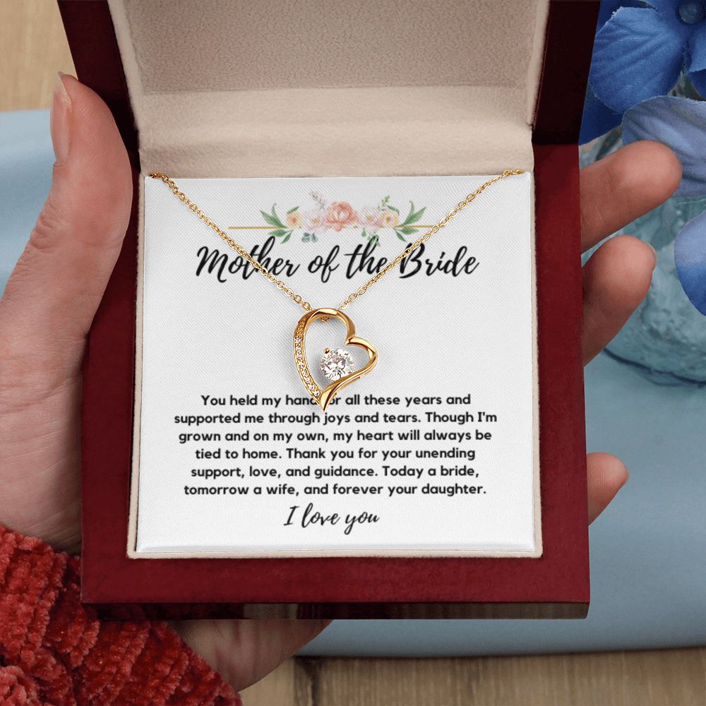 Mother of the Bride Gift from Bride, To My Mom on My Wedding Day, Mother of the Bride Necklace, Wedding Day Gift from Daughter