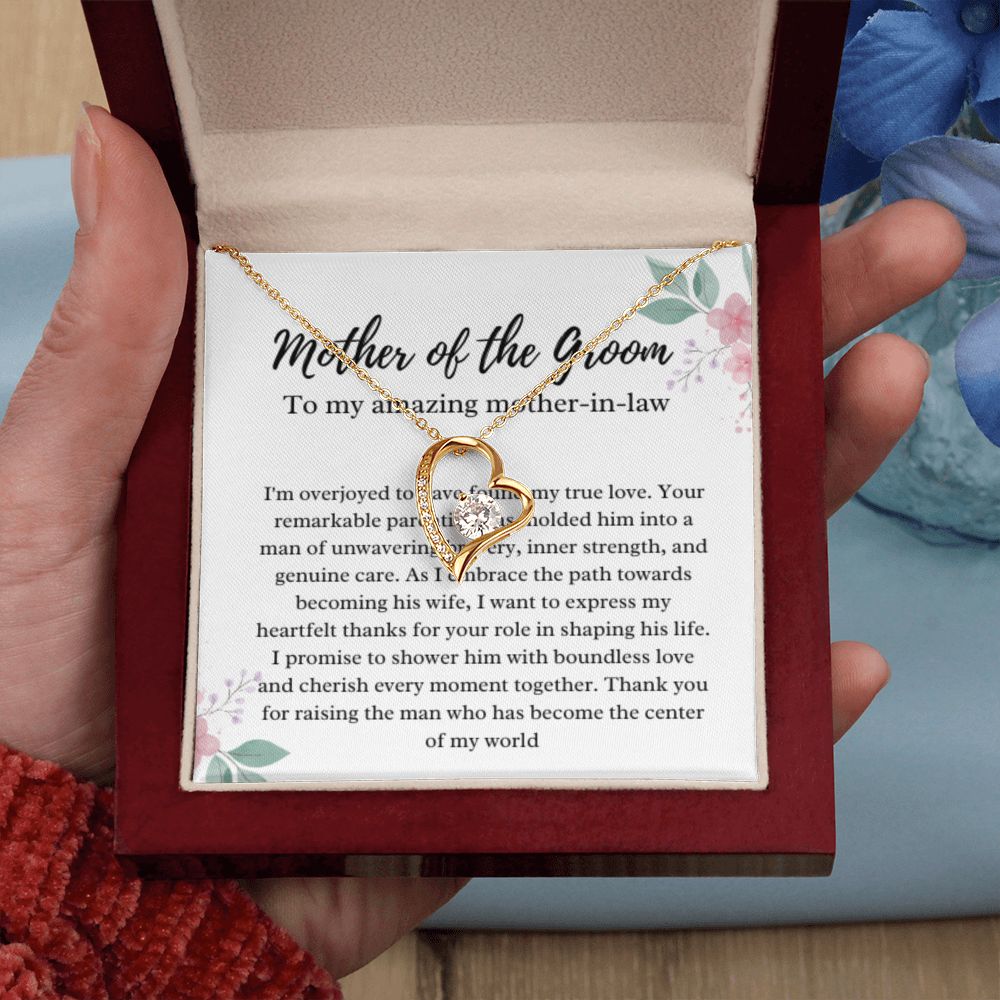 Mother of the Groom Necklace, Gift from Bride, Wedding Day, Mother-in-Law Jewelry, Future Mother-in-Law Gift