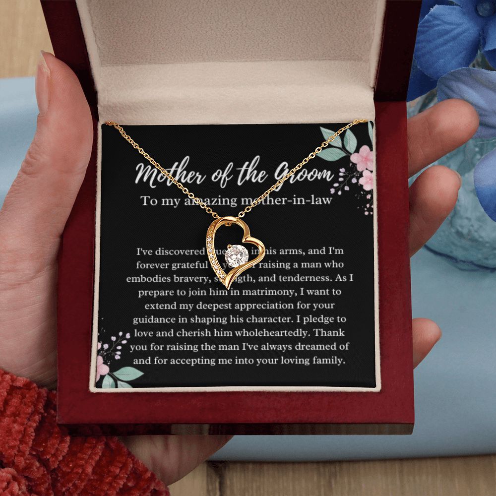 Mother of the Groom Necklace, Gift from Bride, Wedding Day, Mother-in-Law Jewelry, Future Mother-in-Law Gift