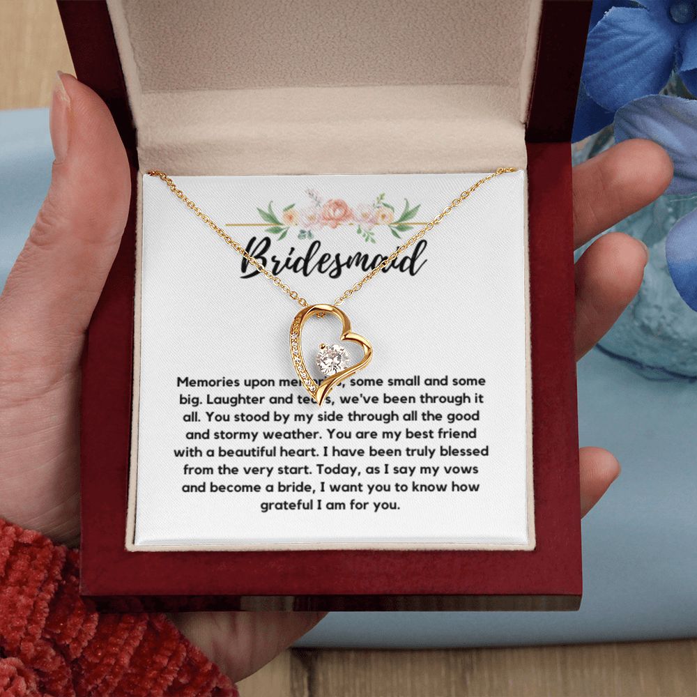 Bridesmaid Necklace Gift, Bridesmaid Thank You Gift, Bridal Party Gift Jewelry, Wedding Party