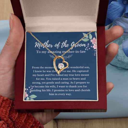 Mother of the Groom Necklace, Gift from Bride, Wedding Day, Mother-in-Law Jewelry, Future Mother-in-Law Gift