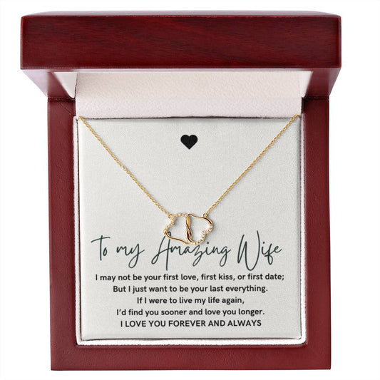 To My Amazing Wife Everlasting Love Necklace, Wedding Gift