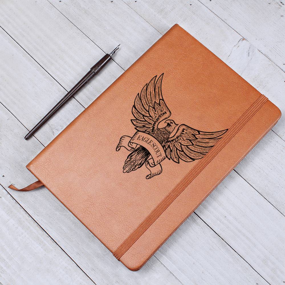 Eagle Scout Leather Journal Gift For Him, Scout Leader Gift, Notebook