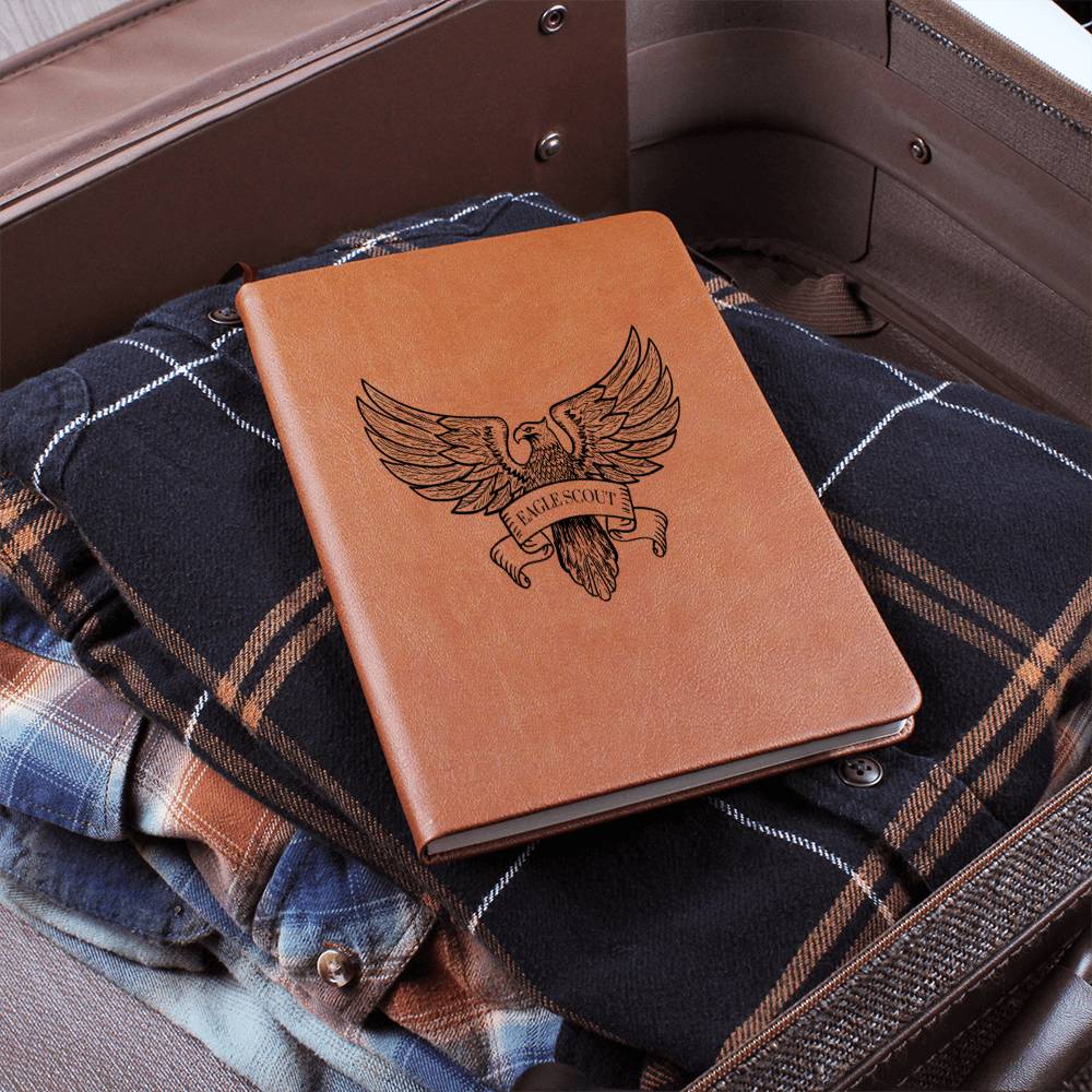 Eagle Scout Leather Journal Gift For Him, Scout Leader Gift, Notebook