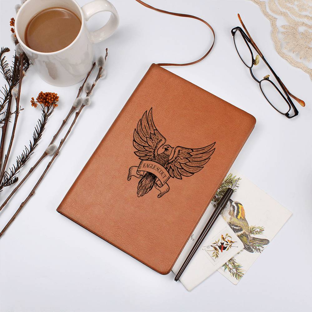 Eagle Scout Leather Journal Gift For Him, Scout Leader Gift, Notebook