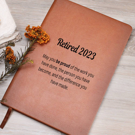 Retirement 2023 Message Card Journal Gift, Retirement Gift, Journal Notebook Happy Retirement Gift