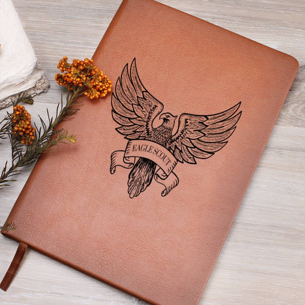 Eagle Scout Leather Journal Gift For Him, Scout Leader Gift, Notebook