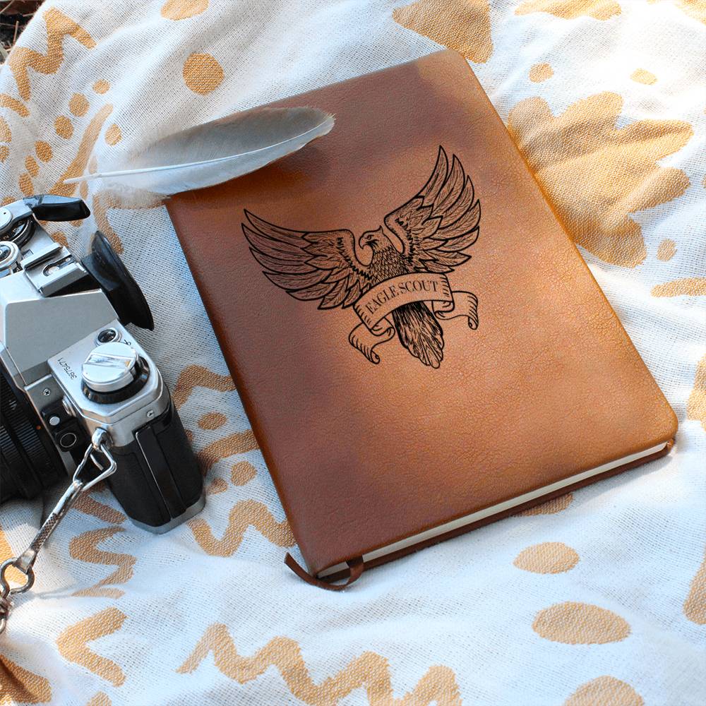 Eagle Scout Leather Journal Gift For Him, Scout Leader Gift, Notebook