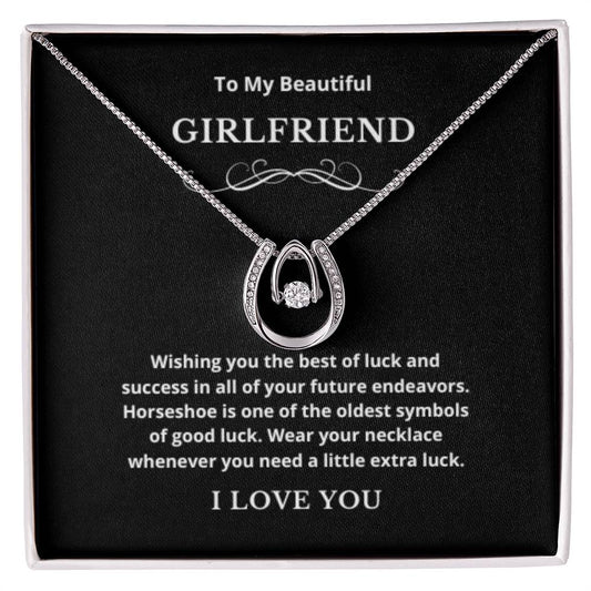 EllePendants Horseshoe Necklace, Girlfriend Necklace, Lucky Horseshoe, Horse Compass Jewelry, Horseshoe Gifts, Horse Lovers