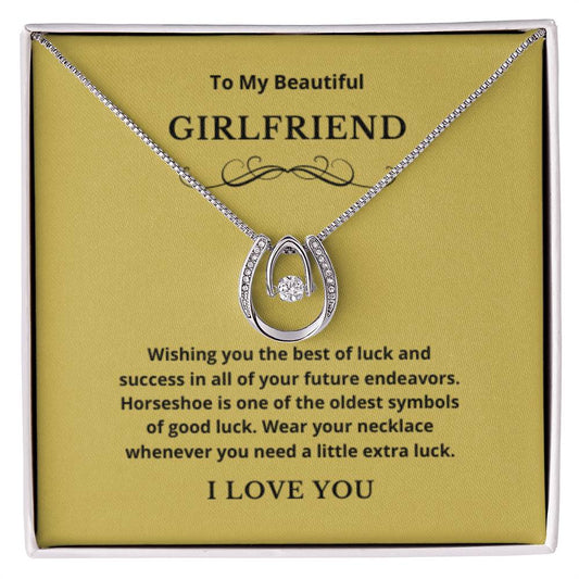 EllePendants Horseshoe Necklace, Girlfriend Necklace, Lucky Horseshoe, Horse Compass Jewelry, Horseshoe Gifts, Horse Lovers