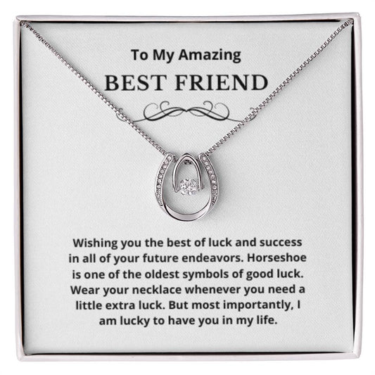 EllePendants Horseshoe Necklace Gifts, Best Friend Gift, Lucky Horseshoe, Horse Compass Jewelry, Horseshoe Gifts, Horse Lovers