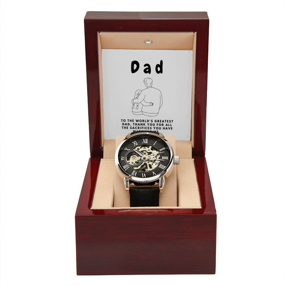 Gifts for Dad, Fathers Day from Daughter Son, Dad Birthday Watch Gifts Ideas, Best Dad Watch with Message, Happy Fathers Day, Birthday Gifts for Dad, from Daughter Son, Watch Gift For Dad