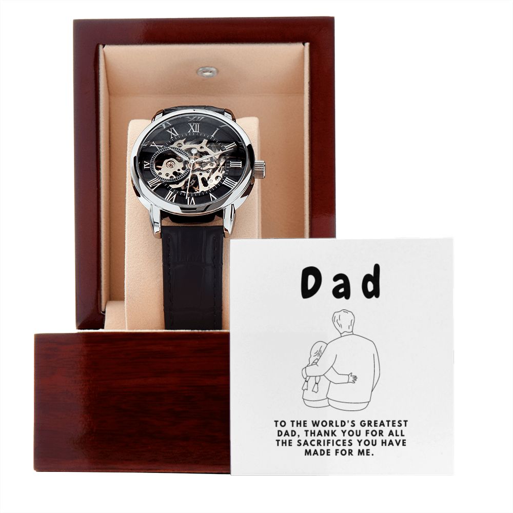 Gifts for Dad, Fathers Day from Daughter Son, Dad Birthday Watch Gifts Ideas, Best Dad Watch with Message, Happy Fathers Day, Birthday Gifts for Dad, from Daughter Son, Watch Gift For Dad