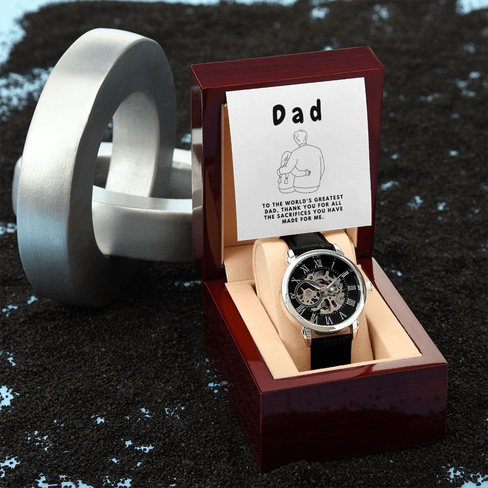 Gifts for Dad, Fathers Day from Daughter Son, Dad Birthday Watch Gifts Ideas, Best Dad Watch with Message, Happy Fathers Day, Birthday Gifts for Dad, from Daughter Son, Watch Gift For Dad