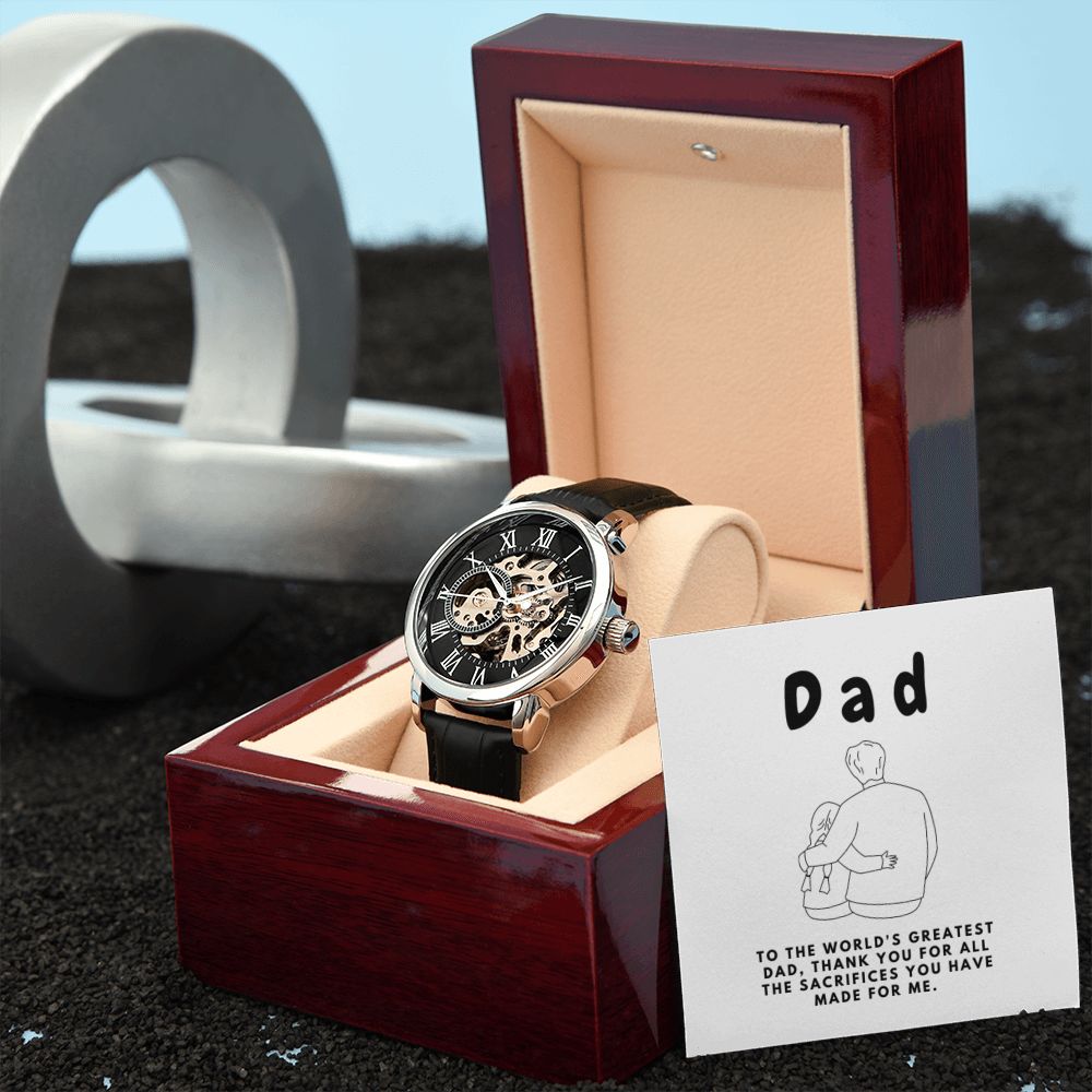 Gifts for Dad, Fathers Day from Daughter Son, Dad Birthday Watch Gifts Ideas, Best Dad Watch with Message, Happy Fathers Day, Birthday Gifts for Dad, from Daughter Son, Watch Gift For Dad