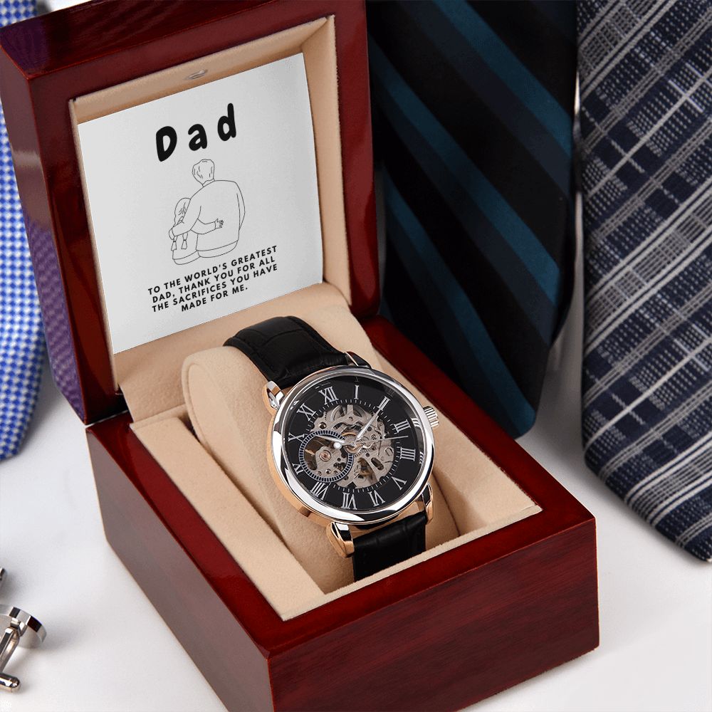 Gifts for Dad, Fathers Day from Daughter Son, Dad Birthday Watch Gifts Ideas, Best Dad Watch with Message, Happy Fathers Day, Birthday Gifts for Dad, from Daughter Son, Watch Gift For Dad