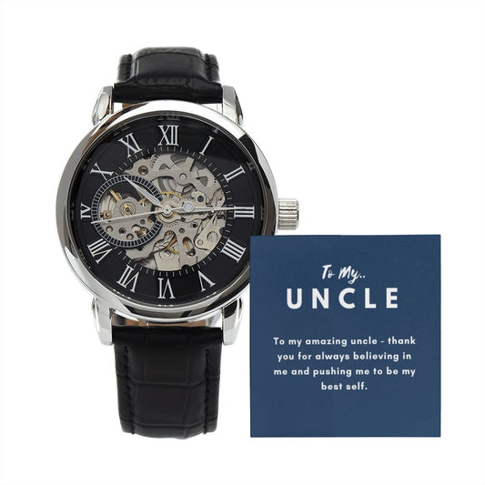 Uncle Watch Gift, From Niece, From Cousin, Father's Day, Gifts for Men, Graduation Gifts for Him, Fathers Day, Christmas