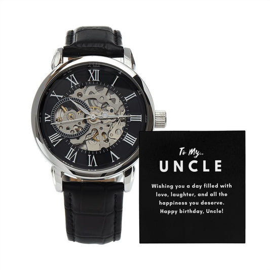 Uncle Watch Gift, From Niece, From Cousin, Father's Day, Gifts for Men, Graduation Gifts for Him, Fathers Day, Christmas