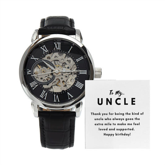 Uncle Watch Gift, From Niece, From Cousin, Father's Day, Gifts for Men, Graduation Gifts for Him, Fathers Day, Christmas