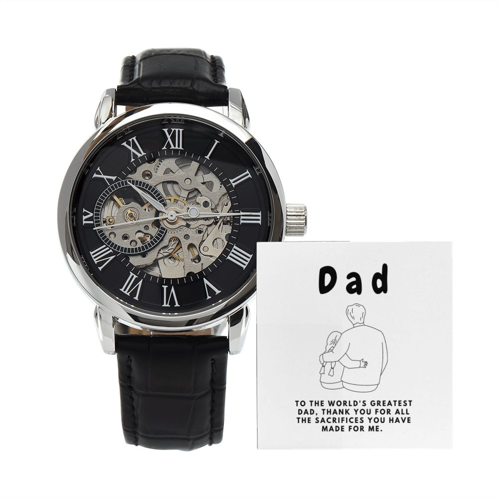 Gifts for Dad, Fathers Day from Daughter Son, Dad Birthday Watch Gifts Ideas, Best Dad Watch with Message, Happy Fathers Day, Birthday Gifts for Dad, from Daughter Son, Watch Gift For Dad