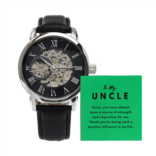 Uncle Watch Gift, From Niece, From Cousin, Father's Day, Gifts for Men, Graduation Gifts for Him, Fathers Day, Christmas