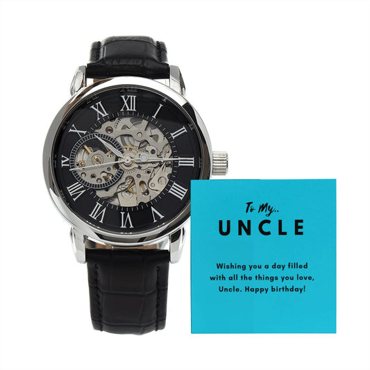 Uncle Watch Gift, From Niece, From Cousin, Father's Day, Gifts for Men, Graduation Gifts for Him, Fathers Day, Christmas