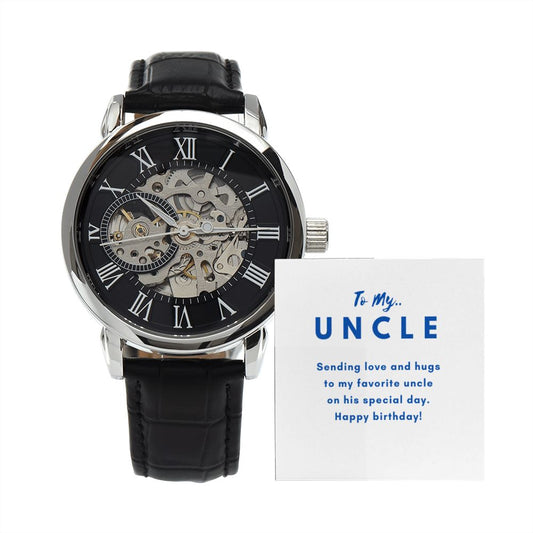 Uncle Watch Gift, From Niece, From Cousin, Father's Day, Gifts for Men, Graduation Gifts for Him, Fathers Day, Christmas