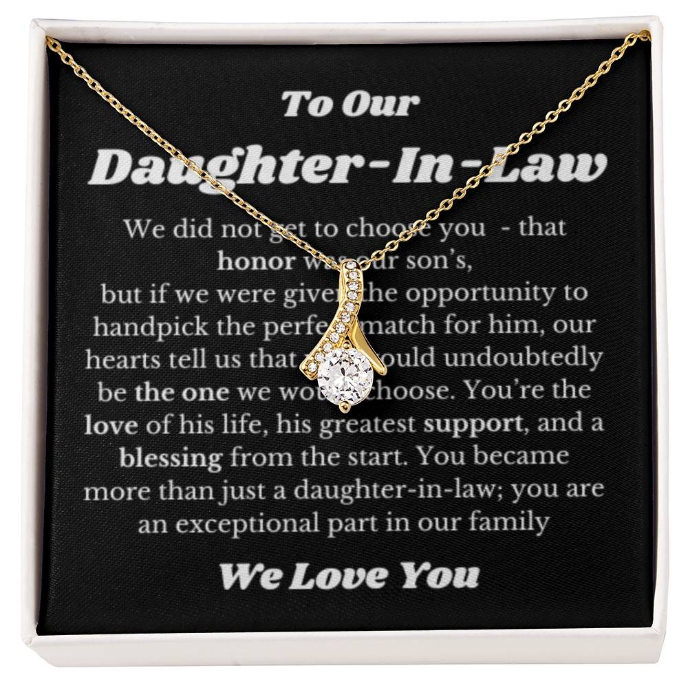 Necklace Gift for Daughter in law on Her Wedding Day, Bride Gift, Daughter In Law Wedding Gifts