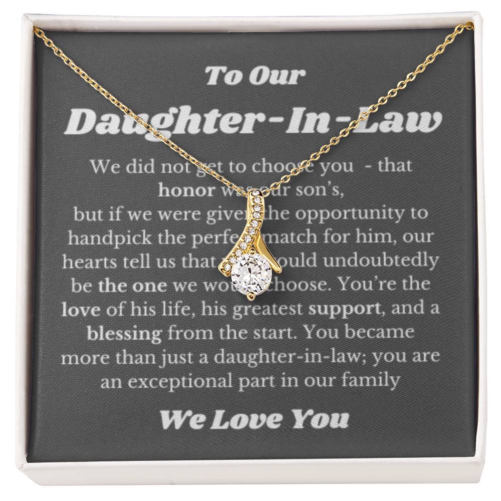 Necklace Gift for Daughter in law on Her Wedding Day, Bride Gift, Daughter In Law Wedding Gifts