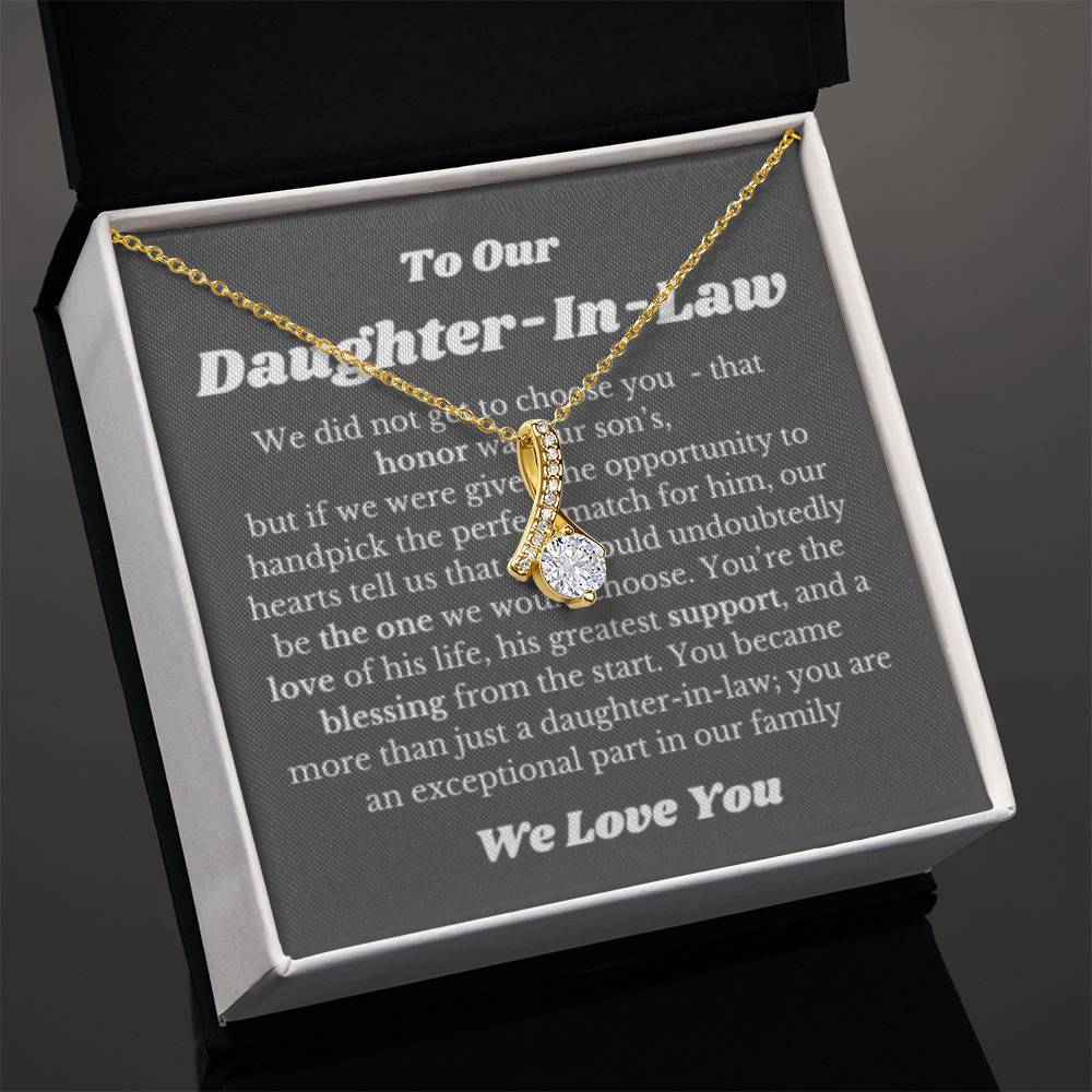 Necklace Gift for Daughter in law on Her Wedding Day, Bride Gift, Daughter In Law Wedding Gifts