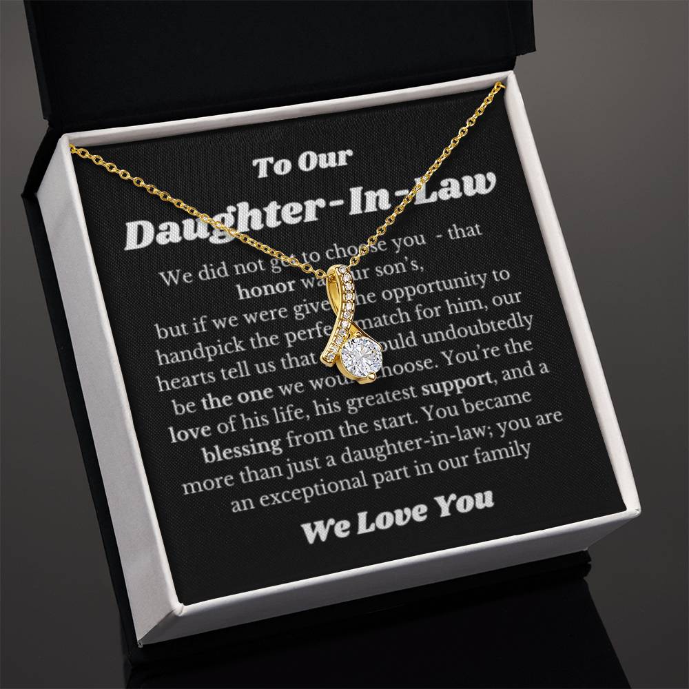 Necklace Gift for Daughter in law on Her Wedding Day, Bride Gift, Daughter In Law Wedding Gifts