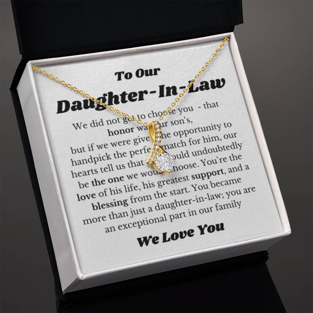 Necklace Gift for Daughter in law on Her Wedding Day, Bride Gift, Daughter In Law Wedding Gifts