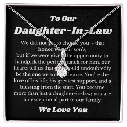 Necklace Gift for Daughter in law on Her Wedding Day, Bride Gift, Daughter In Law Wedding Gifts