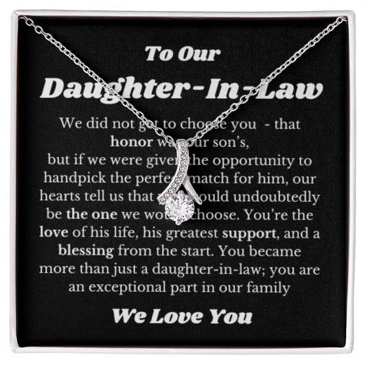 Necklace Gift for Daughter in law on Her Wedding Day, Bride Gift, Daughter In Law Wedding Gifts