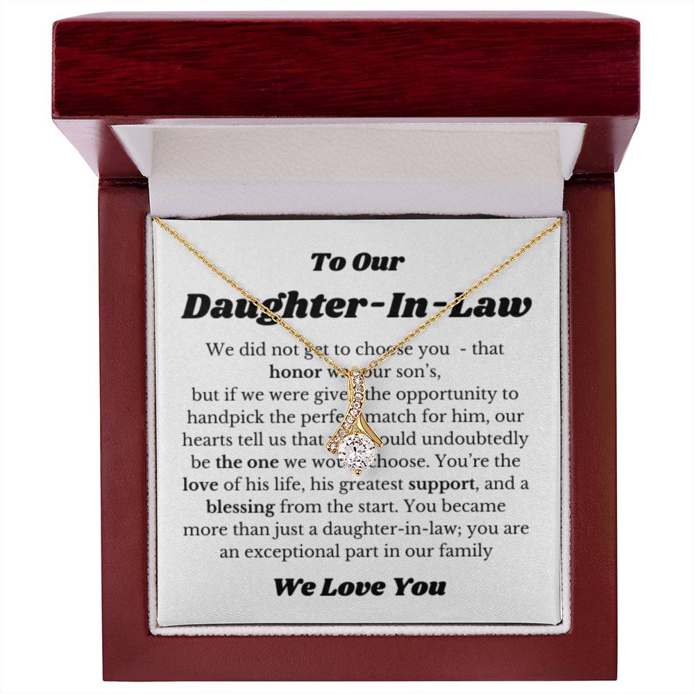 Necklace Gift for Daughter in law on Her Wedding Day, Bride Gift, Daughter In Law Wedding Gifts