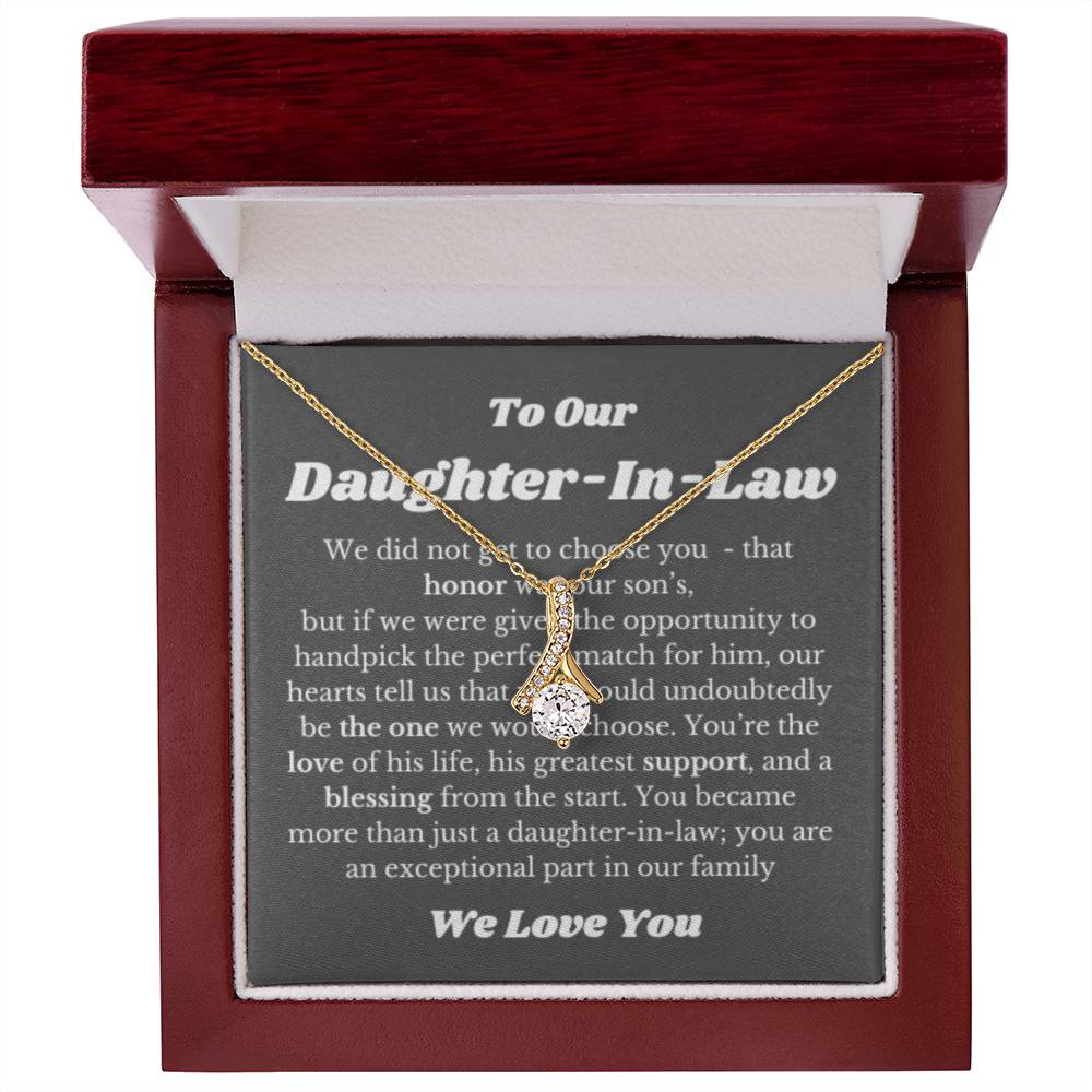 Necklace Gift for Daughter in law on Her Wedding Day, Bride Gift, Daughter In Law Wedding Gifts