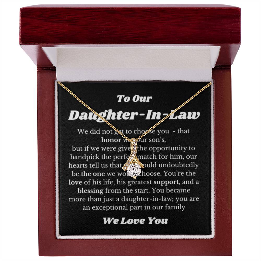 Necklace Gift for Daughter in law on Her Wedding Day, Bride Gift, Daughter In Law Wedding Gifts